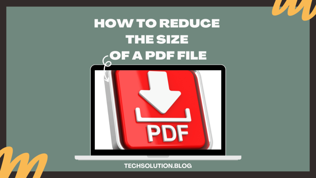 Reduce size of pdf file