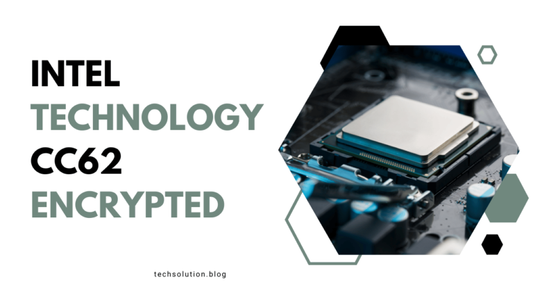 Is Intel Rapid Storage Technology CC62 Encrypted?