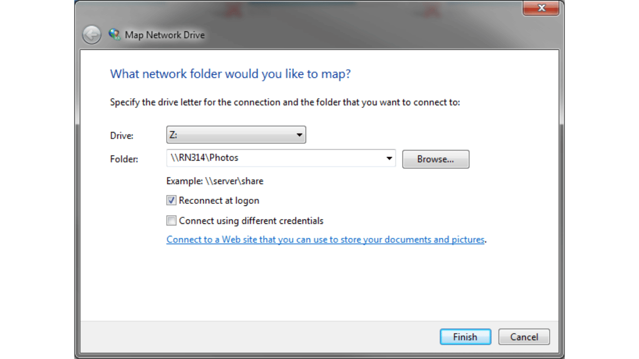 Remap a Network Drive