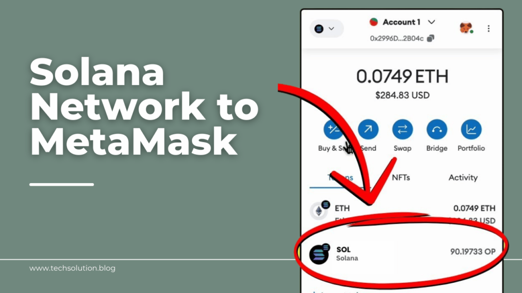 Solana Network to MetaMask