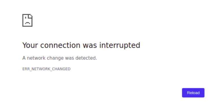Fix “A Network Change Was Detected” – Causes & Solutions