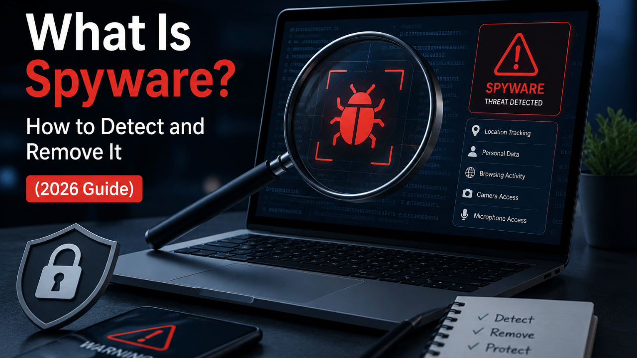 What Is Spyware? How to Detect and Remove It (2026 Guide)