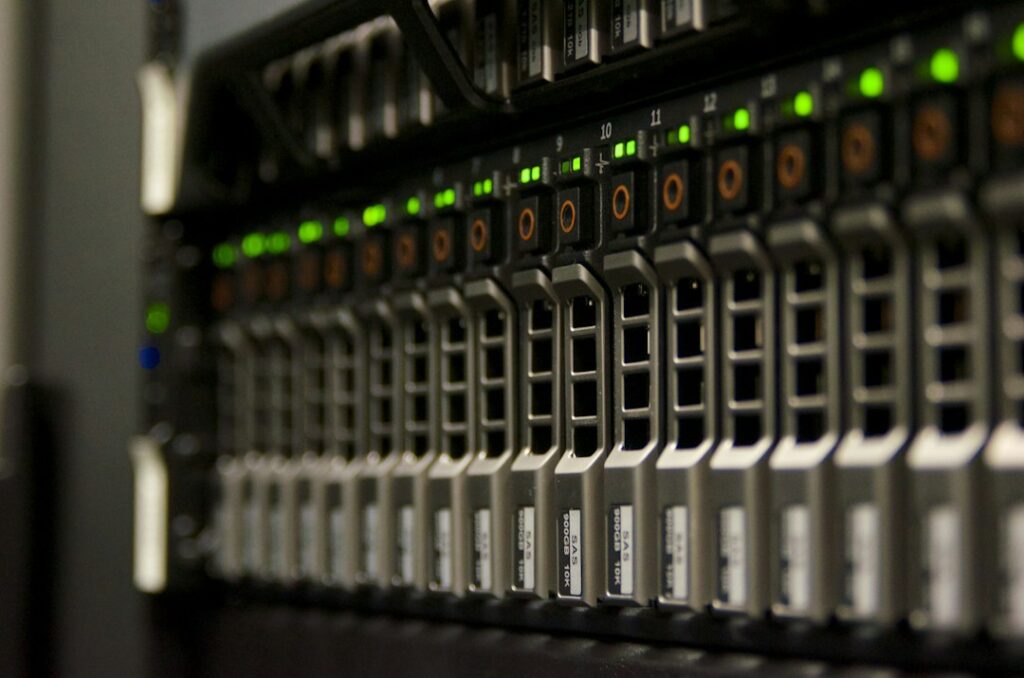 Server rack representing bare metal restore and disaster recovery